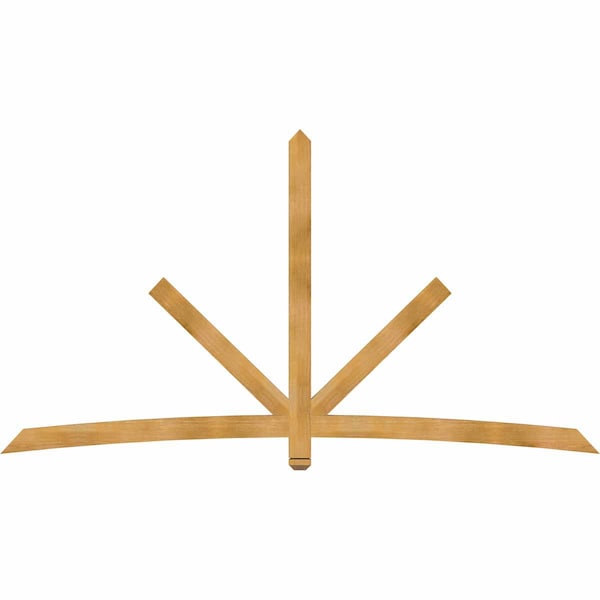Ekena Millwork Alberta Rough Sawn Timber Gable Bracket, Western Red Cedar, 108"W x 58"H x 2"D x 4"F, 13/12 Pitch GBW108X58X0204ALB00RWR - main